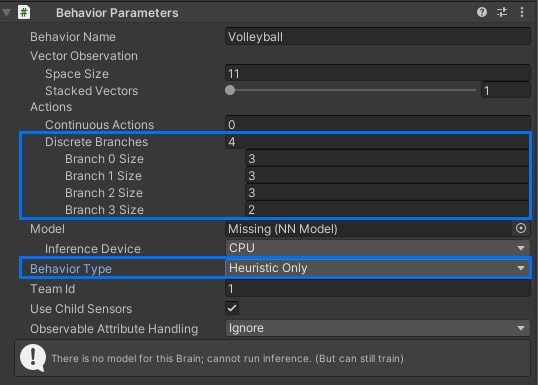 Setup actions